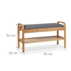 Banquette à Chaussures En Bambou -Wenko Soldes Boutique e66257f8cb7c42119b485078e41314d2