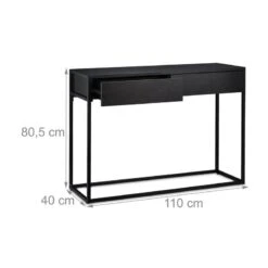 Table Console Noire -Wenko Soldes Boutique e707bf9fb1f44ac885a602d7ba9e9ddc