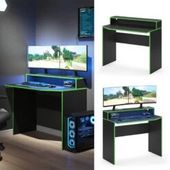 Bureau Ordinateur Kron 100cm Noir/vert 9 Bureau Ordinateur Kron 100cm Noir/vert -Wenko Soldes Boutique e7f4a115cdbf4df5b85c80bc33f9edcd