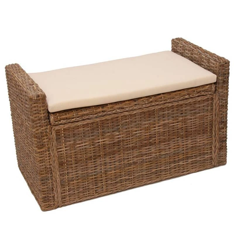 Banc Tabouret M92 Rotin Rangement 1 Banc Tabouret M92 Rotin Rangement