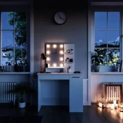 Coiffeuse Julia Avec Tabouret Et LED -Wenko Soldes Boutique e9ff638b5f48440896b048d4d37d5886