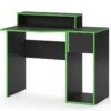 Bureau Ordinateur Kron Noir/Vert Set 7