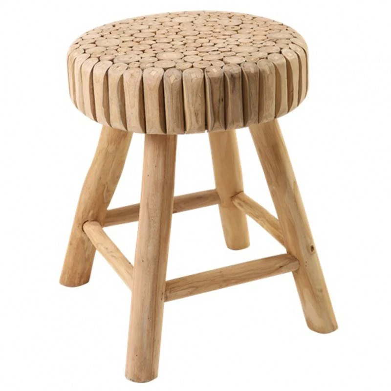 Tabouret/Table D'appoint Artisanale Teck 1 Tabouret/Table D'appoint Artisanale Teck