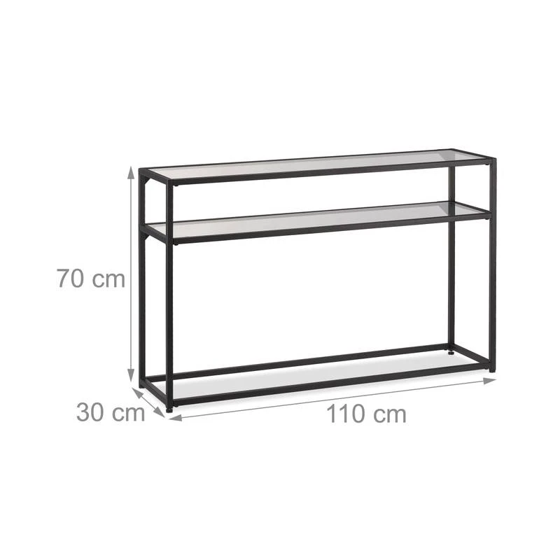 Table De Console Avec Plateau En Verre 8 Table De Console Avec Plateau En Verre – Image 8