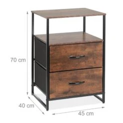 Table De Nuit Style Industriel 2 Tiroirs -Wenko Soldes Boutique ebcbab29090f4cd88b62056f7052315d