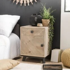 Chevet 1 Tiroir 1 Porte -Wenko Soldes Boutique eca30c06996a4539b79265d027f7d288