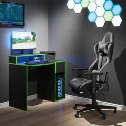 Bureau Ordinateur Kron Noir/Vert Set 7 -Wenko Soldes Boutique eca388a84d164ee086244eb7bbcbd8ff