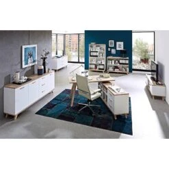 Bureau D'angle Neston 13 Bureau D'angle Neston -Wenko Soldes Boutique eckschreibtisch neston eiche sanremo dekor weiss 3954396