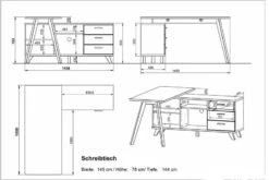 Bureau D'angle Neston 19 Bureau D'angle Neston -Wenko Soldes Boutique eckschreibtisch neston eiche teilmassiv matt weiss eiche sanremo dekor 4677732