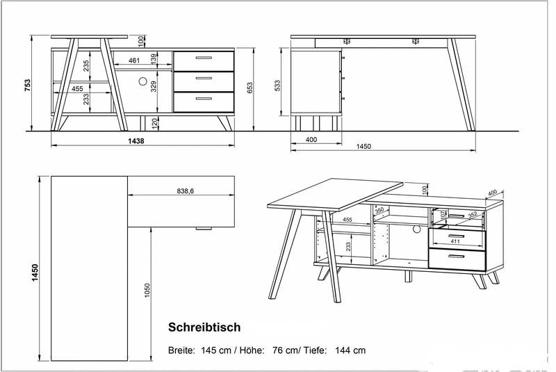 Bureau D'angle Neston 10 Bureau D'angle Neston – Image 10
