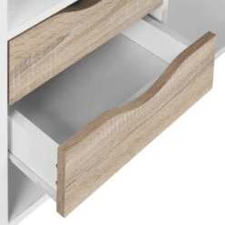 Bureau D'angle Sunndal 14 Bureau D'angle Sunndal -Wenko Soldes Boutique eckschreibtisch sunndal gummibaum teilmassiv eiche dekor weiss 4753636