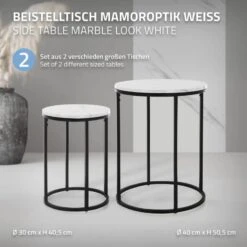 Set De 2 Tables D'appoint En Métal Noir -Wenko Soldes Boutique eee145d2ecd241728cb066ef54117899