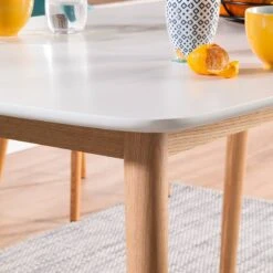 Table Bjelland -Wenko Soldes Boutique esstisch bjelland eiche teilmassiv eiche weiss 150 x 80cm 4246232