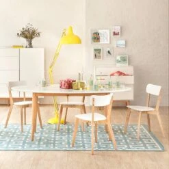 Table LINDHOLM Ovale -Wenko Soldes Boutique esstisch lindholm eiche teilmassiv weiss 580898