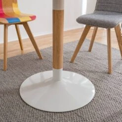 Table Laud -Wenko Soldes Boutique esstisch maud i esche teilmassiv weiss esche 5126436