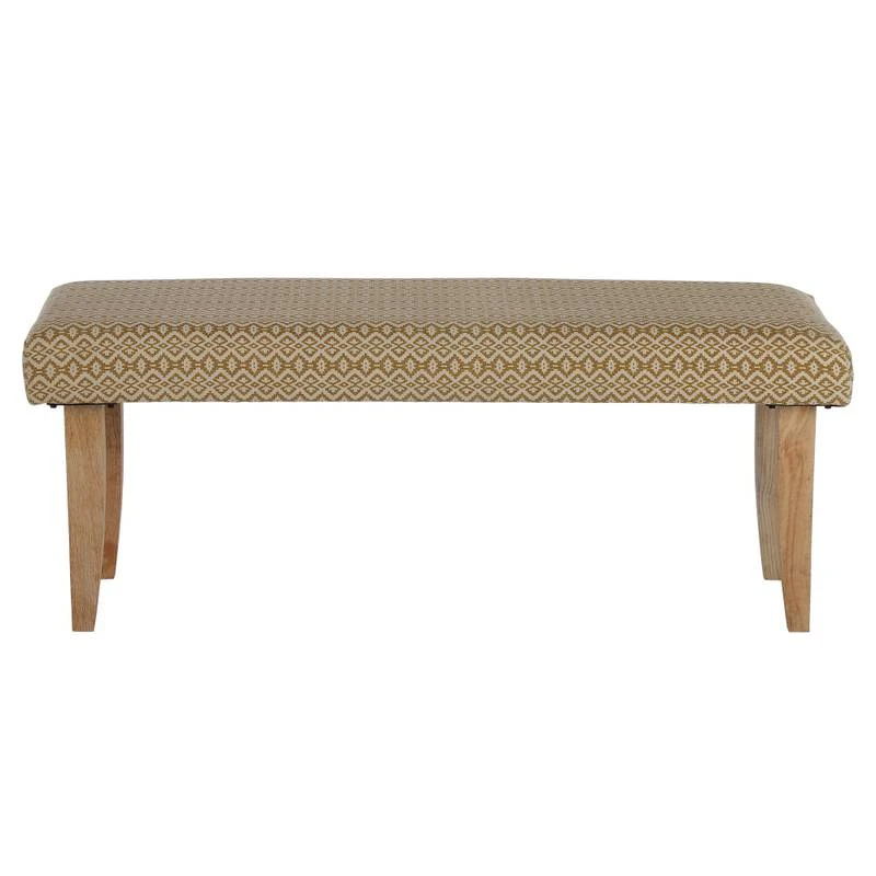 Banc 120x48x40cm Blanc/or 3 Banc 120x48x40cm Blanc/or – Image 3