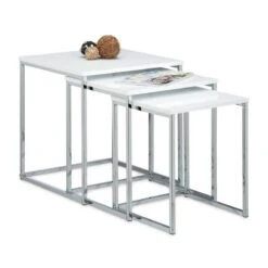 Table Gigogne Lot De 3 Bois -Wenko Soldes Boutique f283907895b94c3cbffa4f6c81db9fac