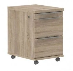 Caisson à Roulettes Aspect Chêne Clair