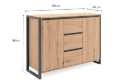 Buffet Industriel 2 Portes Denver -Wenko Soldes Boutique f594e49f90b0400da59081fc147d9578