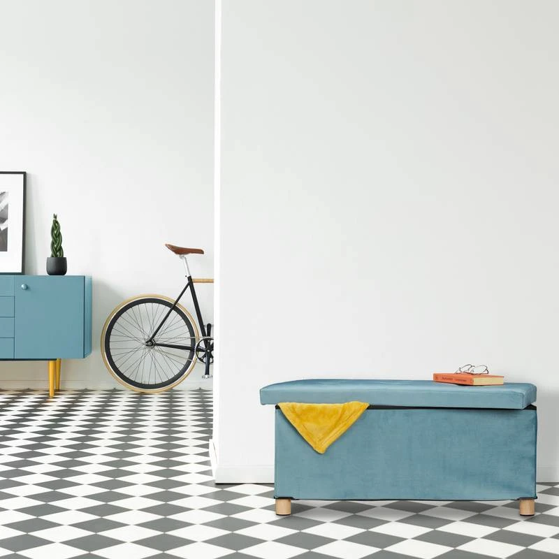 Banquette De Rangement En Velours 3 Banquette De Rangement En Velours – Image 3