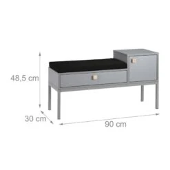 Commode D’entrée Grise Coussin Rembourré -Wenko Soldes Boutique f72180c5a2544f0c9ba480b4156da9ab