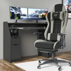 Bureau D'ordinateur Joel 123cm Noir -Wenko Soldes Boutique f7733ad100564ecf837ac6777e3b1674