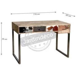 Bureau En Manguier Et Peau De Vache -Wenko Soldes Boutique f85fb1939f9a49f0a738aa1e7d901ff9