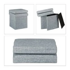 Tabouret De Rangement Pliant En Lin -Wenko Soldes Boutique f97983264dd744b5802f33027eae6801