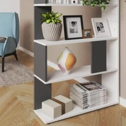 Etagère 80cm Anthracite/blanc -Wenko Soldes Boutique fa62c128586c49f88e252acc388472b1