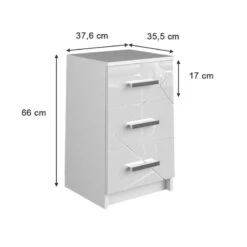 Table De Nuit Irma Blanc Brillant -Wenko Soldes Boutique fb7d7c856f904d4e88abd8b2e73acb36