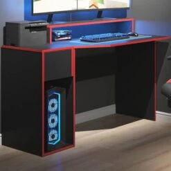 Bureau Ordinateur Kron Noir/rouge Set 2 -Wenko Soldes Boutique fd2cc9f4a6bc456184cace836facc709