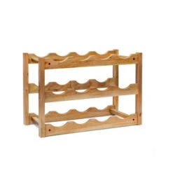 Casier à Bouteilles Bois De Noyer -Wenko Soldes Boutique fdaf9db40db344f2a2941f81a36a7265