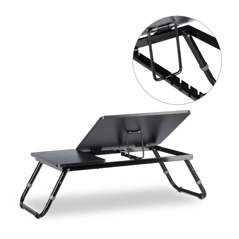 1x Table D'ordinateur Portable Noir 5 1x Table D'ordinateur Portable Noir – Image 5