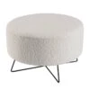 Pouf Rond Tissu Bouclette Blanc -Wenko Soldes Boutique fe86570b7b4f4c0a8e56749c049a09e9