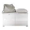 Banc De Vestibule Larado -Wenko Soldes Boutique garderobenbank larado hochglanz weiss weiss 2907877