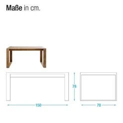 Bureau Nature -Wenko Soldes Boutique kare design nature schreibtisch aus sheesham holz m kd ati co075 5