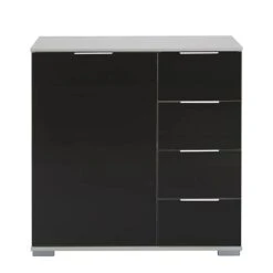 Commode Combinée Lingga II -Wenko Soldes Boutique kombikommode easy plus ii alpinweiss schwarz 1006090