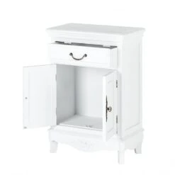 Commode Belleville -Wenko Soldes Boutique kommode belleville mit 1 schublade und 2 tueren weiss 389657
