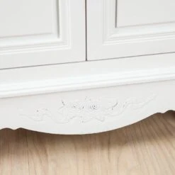 Commode Belleville -Wenko Soldes Boutique kommode belleville mit 1 schublade und 2 tueren weiss 389663