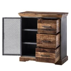 Buffet Hunter I -Wenko Soldes Boutique kommode hunter i mango massiv metall mango blaugrau 4414464