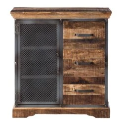 Buffet Hunter I -Wenko Soldes Boutique kommode hunter i mango massiv metall mango blaugrau 4845692