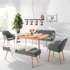 Banquette TILANDA -Wenko Soldes Boutique kuechensofa tilanda webstoff eiche massiv granit 4805696