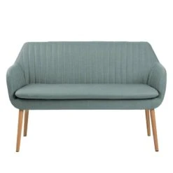 Banquette TILANDA -Wenko Soldes Boutique kuechensofa tilanda webstoff eiche massiv mintgrau 5061656