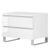 Table De Chevet Bianco I -Wenko Soldes Boutique nachtkommode bianco i hochglanz weiss 5181328