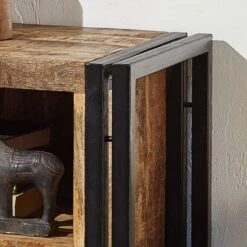 Table De Chevet Iron -Wenko Soldes Boutique nachtkommode iron mango massiv eisen 3718053