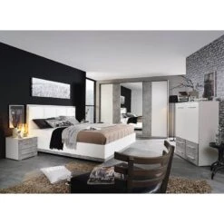 Table De Chevet Siegen -Wenko Soldes Boutique nachtkommode siegen steingrau alpinweiss 5011952