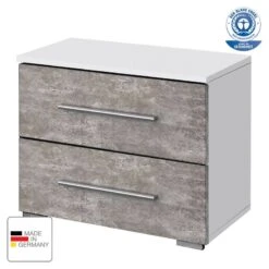 Table De Chevet Siegen -Wenko Soldes Boutique nachtkommode siegen steingrau alpinweiss 5014332