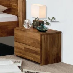 Table De Chevet ZoeWOOD II -Wenko Soldes Boutique nachtkommode venus eiche massiv geoelt 302878