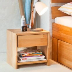 Table De Chevet AresWOOD -Wenko Soldes Boutique nachtkommode wood kernbuche massiv geoelt 534127