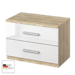 Table De Chevet Celle -Wenko Soldes Boutique nachttisch celle eiche sonoma dekor hochglanz weiss 2115622